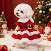 Fancy Pet Clothes Red Cat Christmas Outfit New Parties Dress-up  Pet Supplies