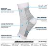 2 Pairs of Fasciitis Socks for Women and Men for Arch & Heel Pain Relief