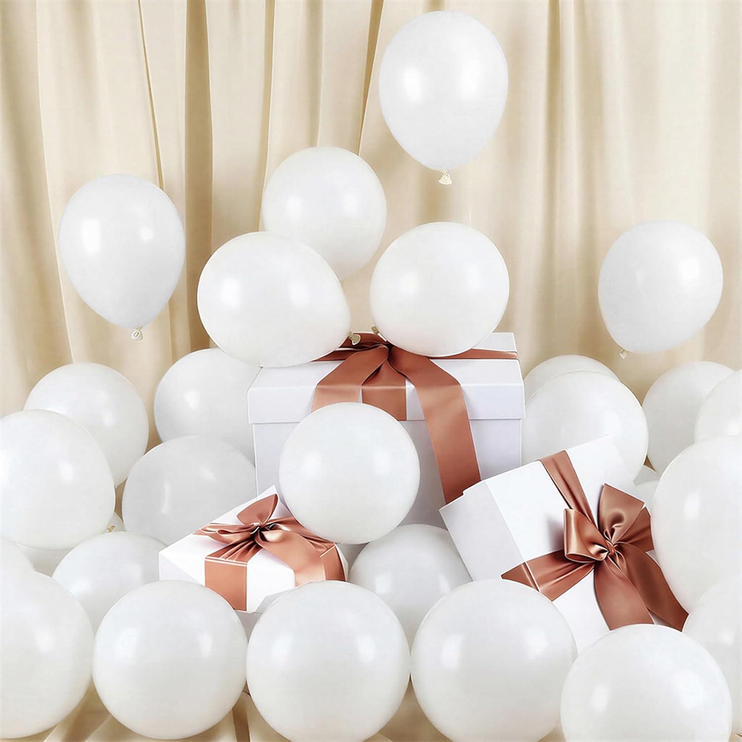 

5inch 120pcs multi-color balloon set, suitable for weddings, birthdays, themed parties, pre wedding parties, family gatherings 5inch белый
