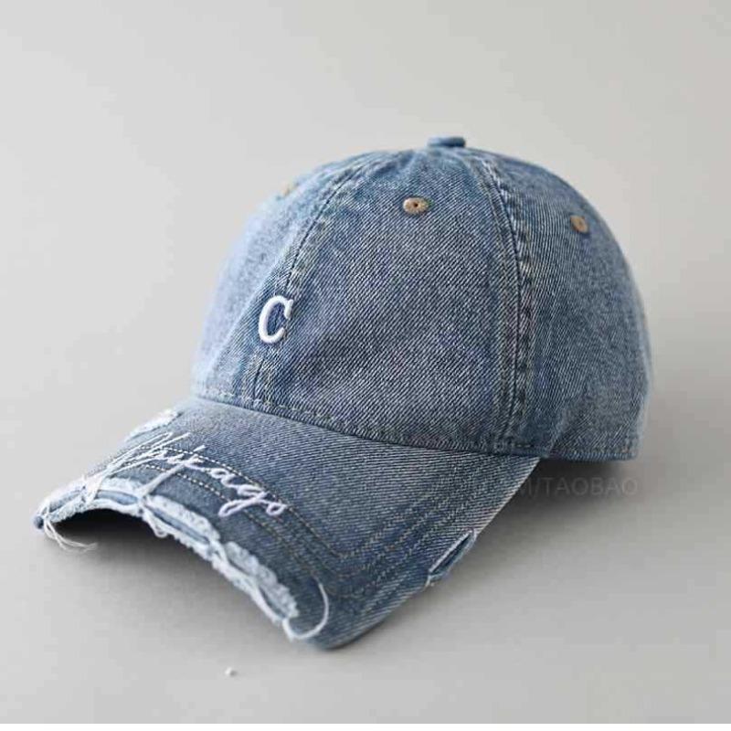 Broken Brim Letter Embroidery Edging Baseball Cap Men's and Women's Fashion Trend Casual Versatile Cap