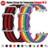 Nylon Loop Strap for Samsung Galaxy Fit 3 Adjustable Elastic Bracelet Watchband for Samsung Fit3 Canvas Band Accessories
