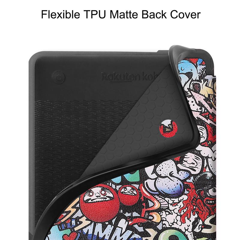 Funda for KOBO Clara 2E Case 2022 Smart Cover PU Leather Silicone Back Full Housing Ebook Case for Etui Kobo Clara 2e Cover Capa