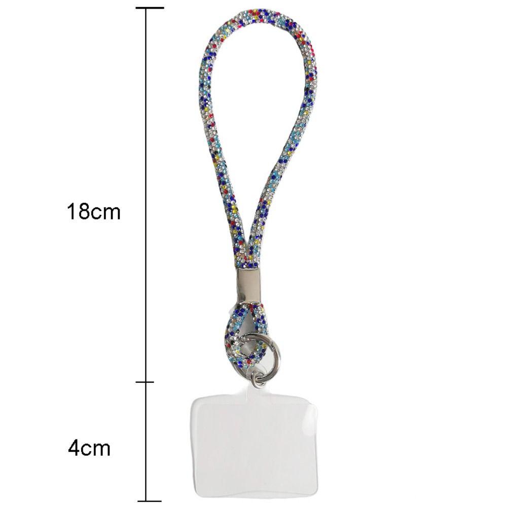 Glitter Rhinestone Phone Lanyard Bling Bling Anti-lost Wrist Rope Phone Accessories