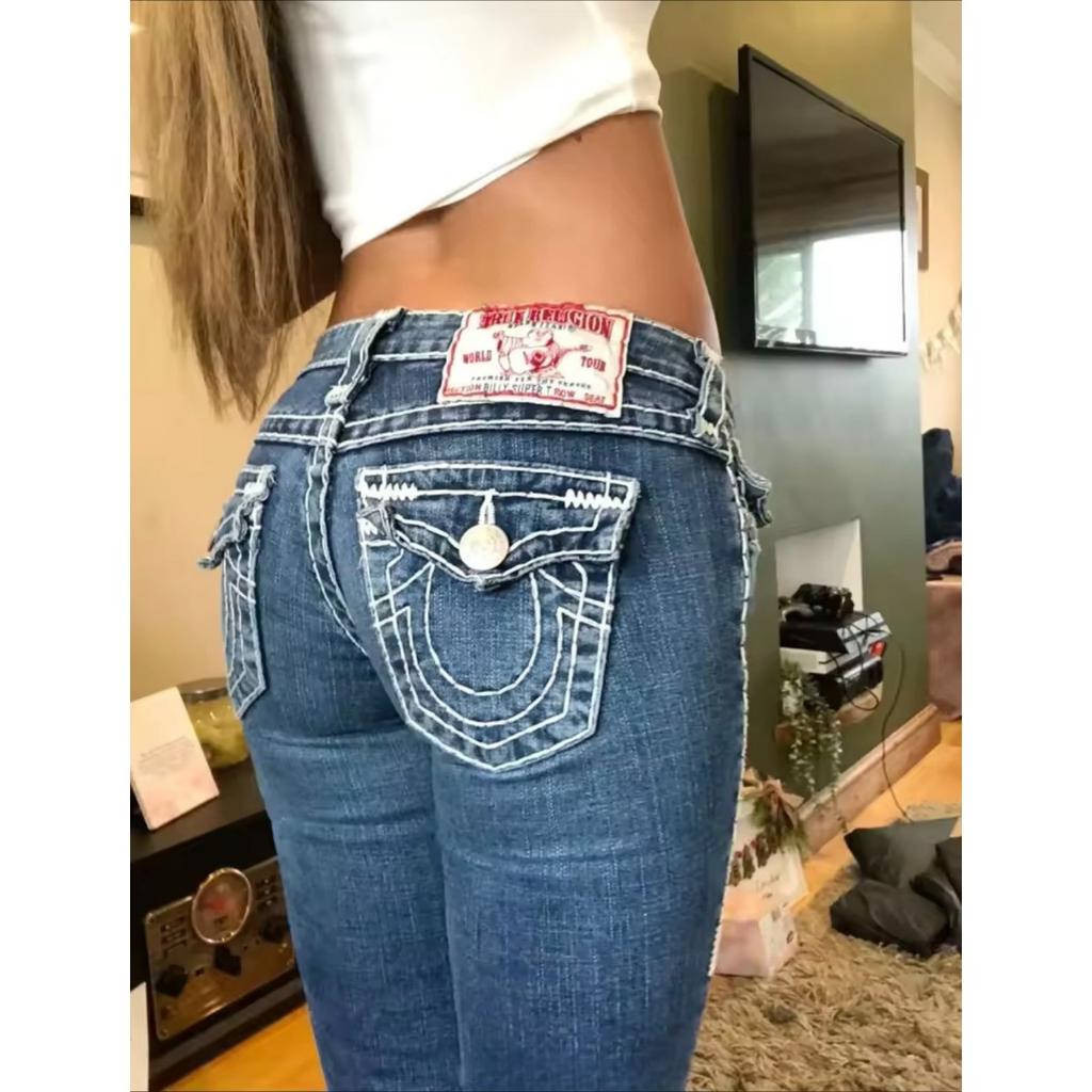 ZYLLO Embroidery Women Jeans High Street Fashion Sexy Vintage High Waisted Jeans Woman Casual Tight Washed Pants Women Jeans