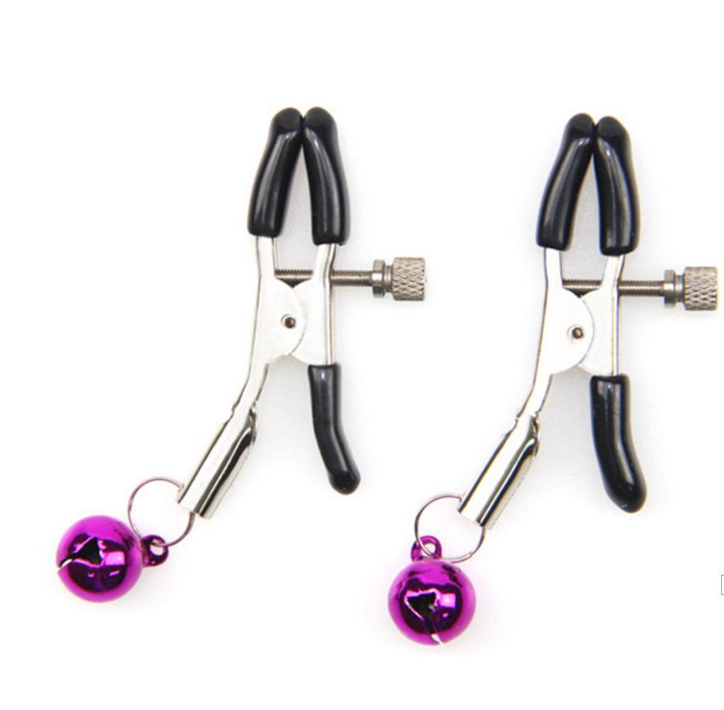 Damen Brustwarzen- und Schamlippenklemmen - SM-Glocken Erwachsenenspielzeug für Paare