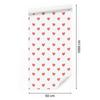 Hearts Wallpaper White and Coral 50x1000