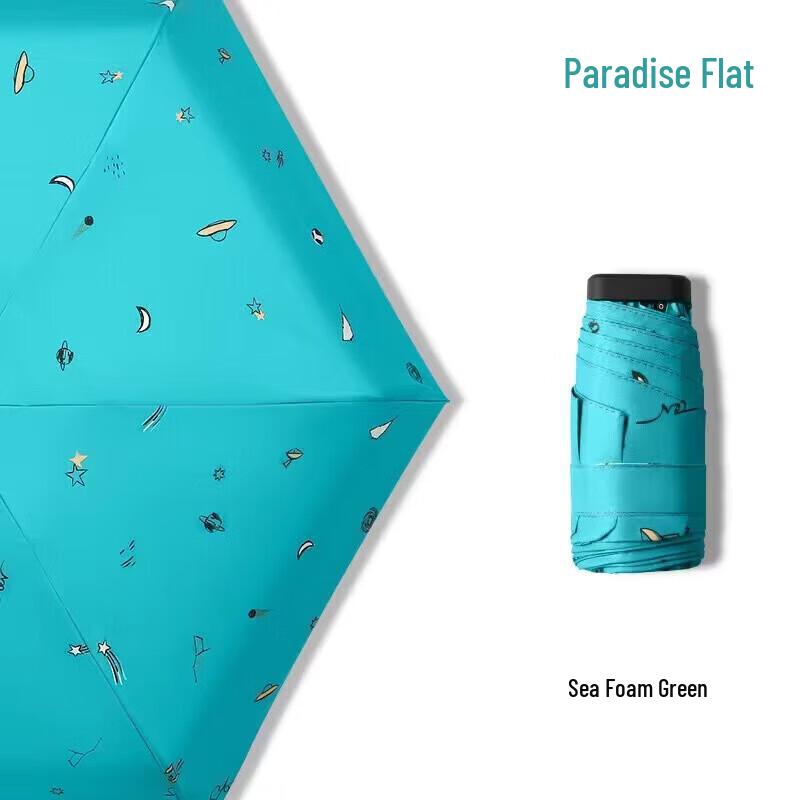 Paradise UV Protection Five-Fold Pocket Umbrella