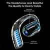 Nocclili Wireless TWS Earphones with Earhooks Design for Sports Bluetooth 5.3 LED Earbuds Headphones with Mic