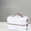 Stainless Steel Electric Lunch Box Corded Heating Compact Design Adjustable Temperature Control Office Food Jar Essential