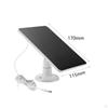 4W 5V Solar Panel Charging, Waterproof, Easy to Install for Security Camera Degree Rotation Bracket