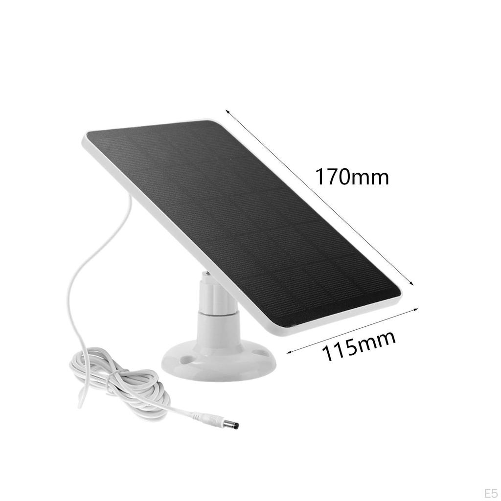 4W 5V Solar Panel Charging, Waterproof, Easy to Install for Security Camera Degree Rotation Bracket