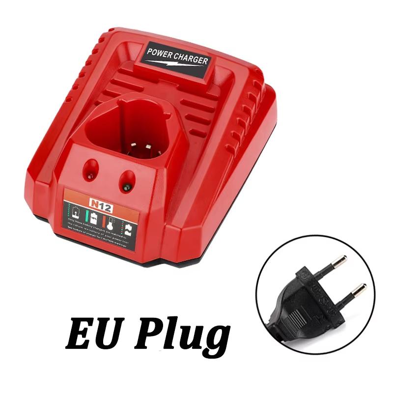 For Milwaukee 10.8V 12V Li-Ion Replacement Battery Charger M&12 N12 48-59-2401 48-11-2402 Lithium-Ion Battery and More