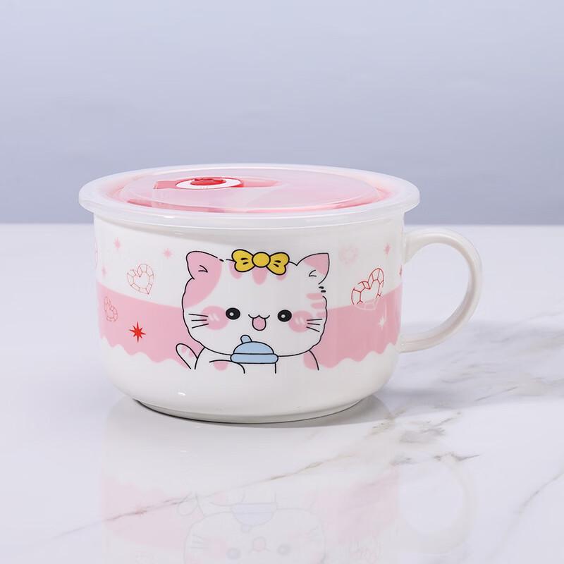 

Lucky Cat Ceramic Fresh-keeping Bowl Set