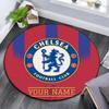 Custom Name Chelsea Football Club Round Area Rug,Carpet Rug for Living Room Bedroom Sofa Playroom Decor,Non-slip Floor Mat