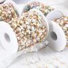 1Meter Stainless Steel Natural Shell Chains Colorful Heart Round Beaded Chains for DIY Necklace Bracelet Jewelry Making Supplies