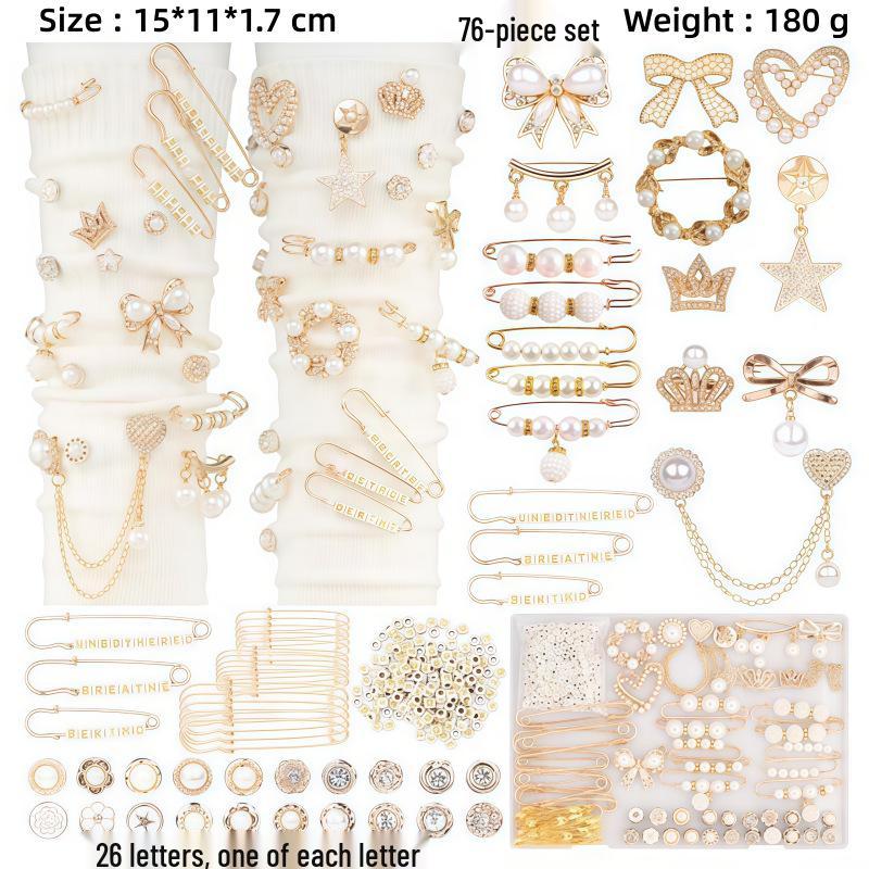 Gold Socks Charm Brooch: Shiny Jewelry Pin and Safety Pin for Sock Accessories