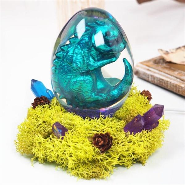 5 Styles Dragon Egg Epoxy Resin Mold Jewelry Pendant Silicone Mould DIY Crafts Ornaments Decorations Casting Tool
