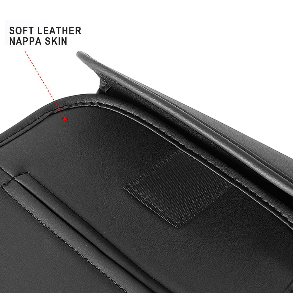 Car Tissue Bag Hanging Seat Back Leather Storage Box Car Interior Accessories For Mitsubishi Lancer Asx Outlander Pajero L200