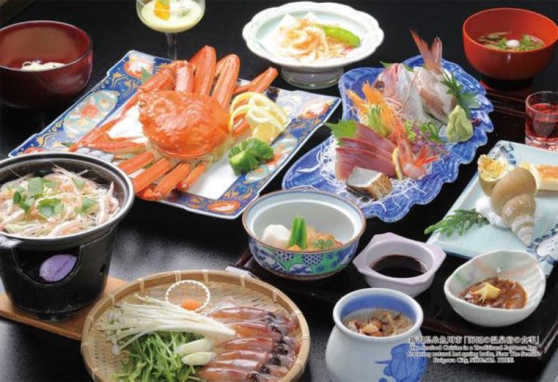 

Cuties [Made in Japan] 300-Piece Jigsaw Puzzle, 92 Japanese Cities: Itoigawa City, Niigata Prefecture [Meals at a Seaside Hot Springs Inn] (26x38cm)