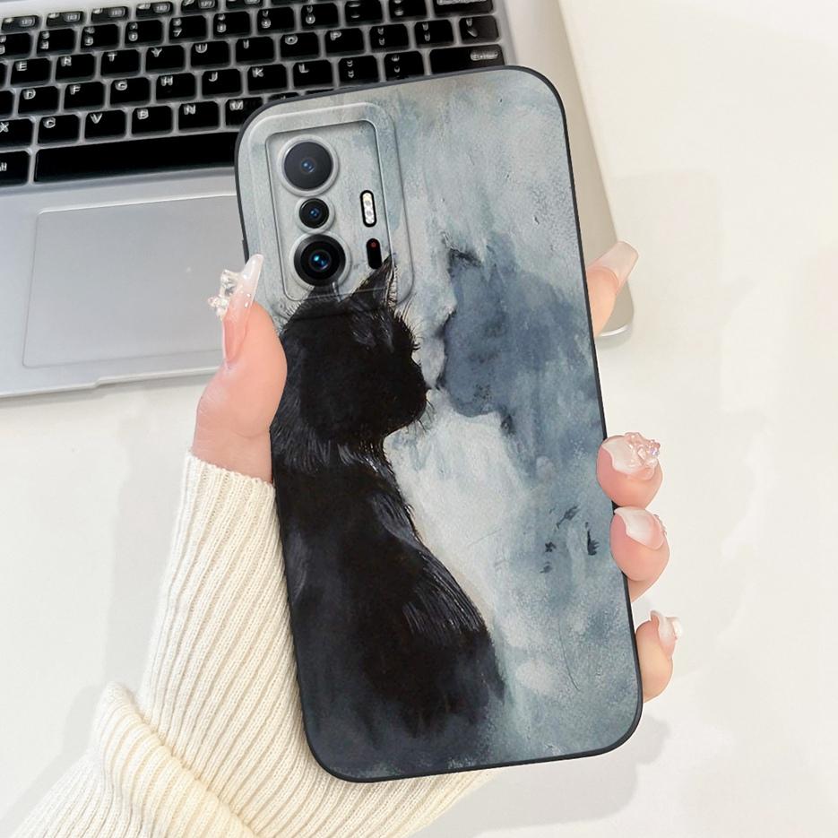 For Xiaomi 11T Pro Case Mi11T Cute Candy Painted Cover Shockproof Soft Silicone Phone Case For Xiaomi Mi 11T Pro 11TPro 5G Shell