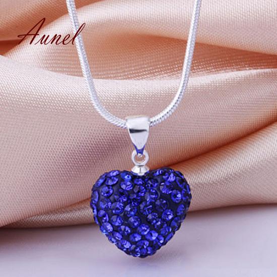 Smart Love Heart Pendant Choker Chain Necklace Jewelry