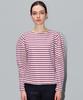 DAMAGE MNEMONIC 10S Red-Purple Puff Stripe Tee_ 10S Red-Violet St Ts