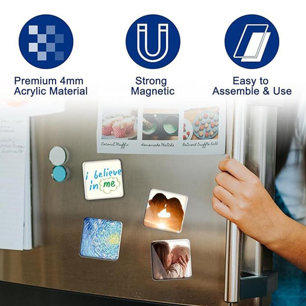 Fridge Magnet Set Home Decor Supplies 10-Pieces Sticky Magnets For Refrigerator Whiteboard Office Apartment Pantry Hotel Party