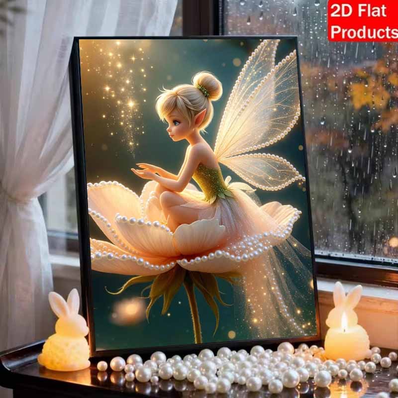 Disney Pearl Painting Set Tiny Tinky Winky Pearls On Petals Exquisite and Sparkling Artwork Perfect for Home Wall Decoration and Handmade Gifts