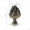 Brass Micro Incense Burner Wealth Vintage Copper Office Home Antiques Accessories Figurines Desktop Decorations Creative Gifts