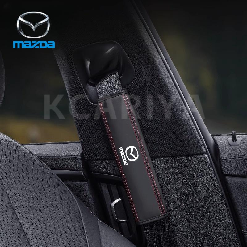 For Mazda 3 5 6 Axela Atenza CX30 CX5 CX8 CX9 MX5 RX7 Car Safety Belt Cover Suede Seat Belt Shoulder Protector Shoulder Pad