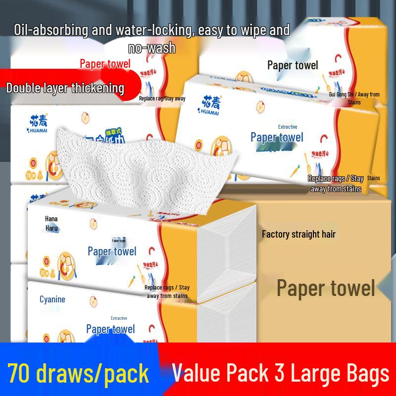 Kitchen Special Absorbent Towels: Oil & Water Absorbing Paper for Fried Food & Hand Wiping