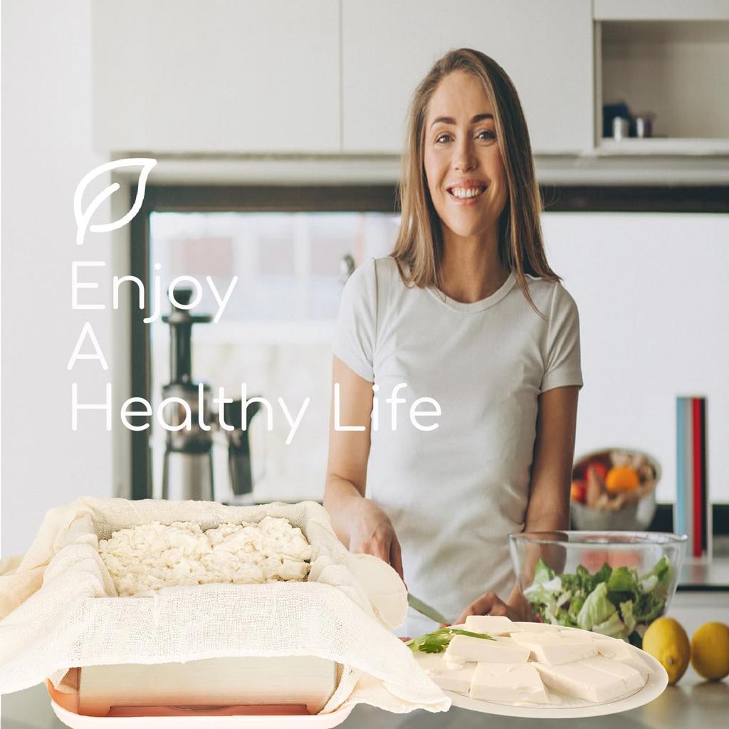 304 Stainless Steel Tofu Press, Vegan Tofu Presser Fast & Efficient Water Removal for Firm Tofu, BPA Free & Easy To Clean, Complete Set with Drip