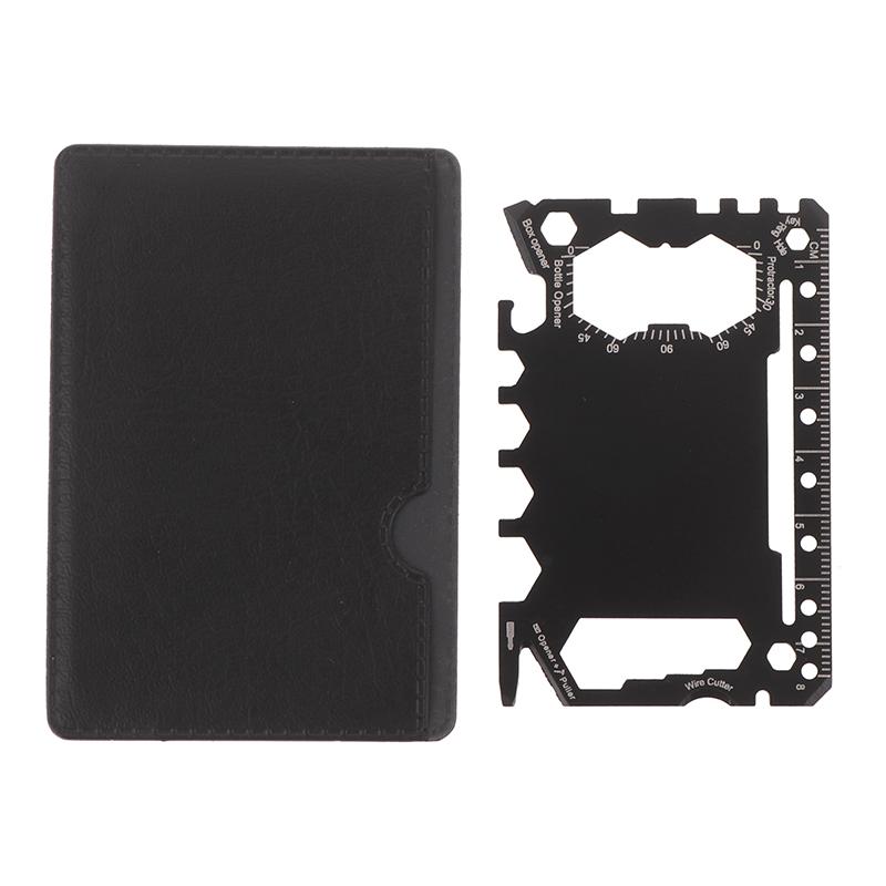 

46 In 1 Tool Card Carry Multi-Purpose Survival Accessories With You Outdoors Portable Camping Tool Card Bottle Opener Wrench чорний