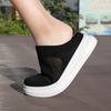 Breathable Mesh Couple Casual Shoes Knitted Lightweight Slippers Slip-on Daily Loafers for Walking Traveling Size 36-45