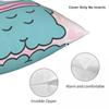 Hangyodon LOVE Cartoon Pillowcase Soft Polyester Cushion Cover Decorations Cute Kawaii Pillow Case Cover Home Square 18"