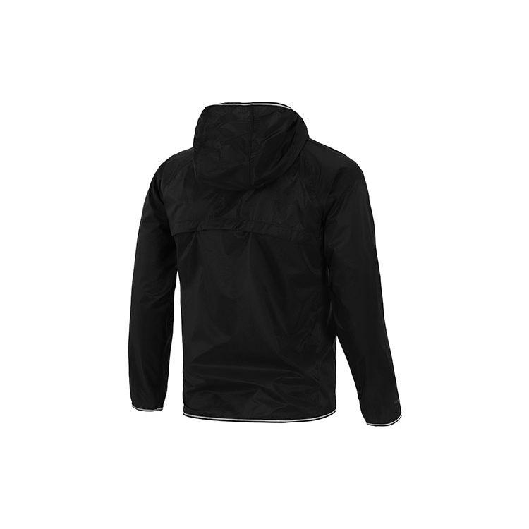 Under Armour Qualifier Storm Running Windbreaker Jacket With Hood and Logo Men Outerwear Black 1326597-001