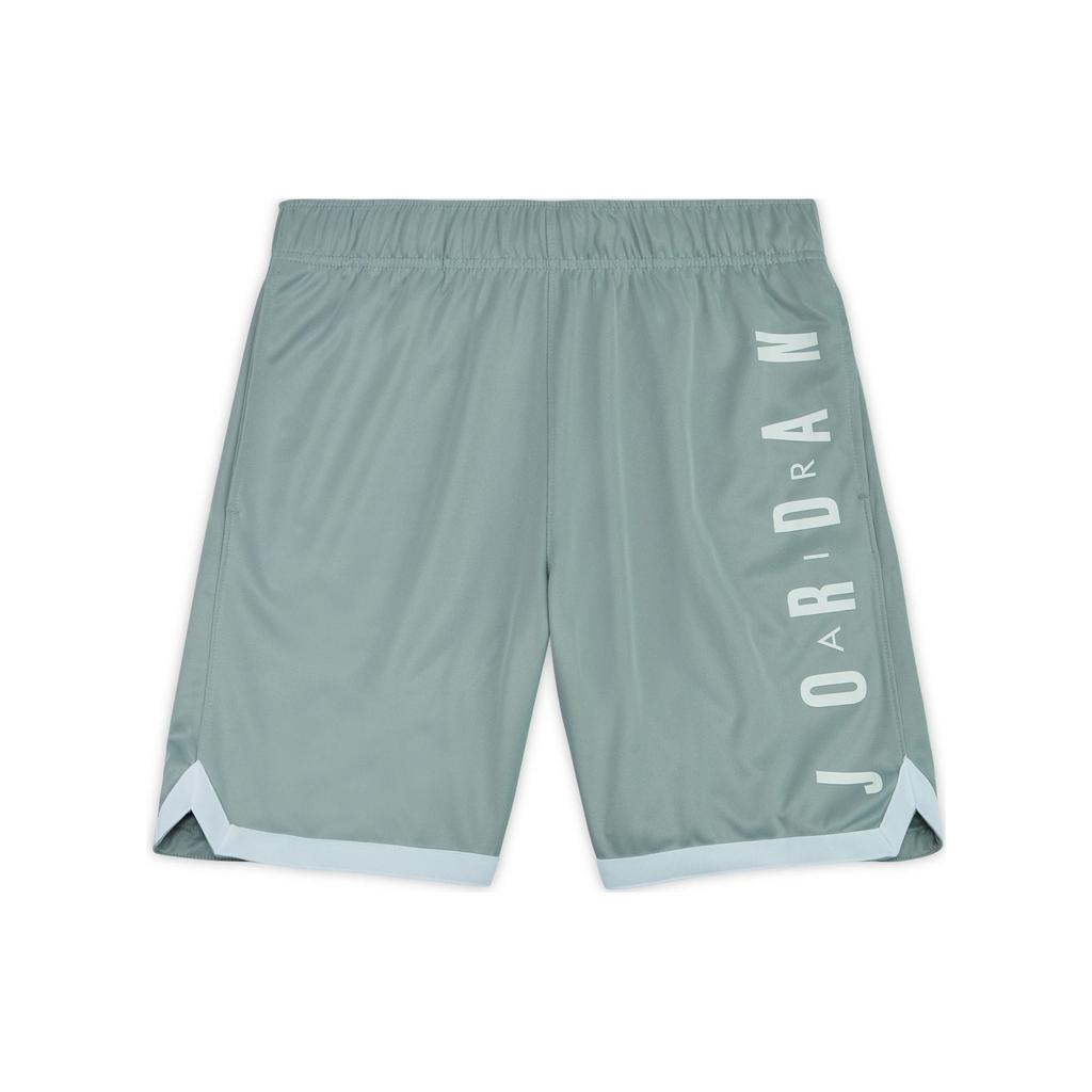 Jordan Logo Printed Colorblock Elastic Waist Fitted Shorts Men Bottoms Light-Smoke-Grey DQ5917-077