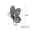 Emalje Sommerfugl Brosjer for Kvinner Unisex Rhinestone Insekt Pins Bankett Fest Ryggsekk Gaver Smykketilbehør