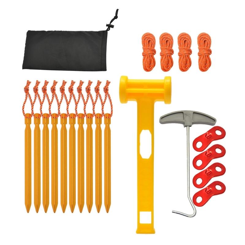 Essential Camping Accessories Durable Aluminum Tent Stakes Versatile Camping Gear for Stability and Convenience