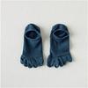 New Man Slipper Toe Socks Mesh Hollow No Show Ankle Short Socks Sports Sweat-Absorbing Cotton Breathable Five Finger Boat Sock