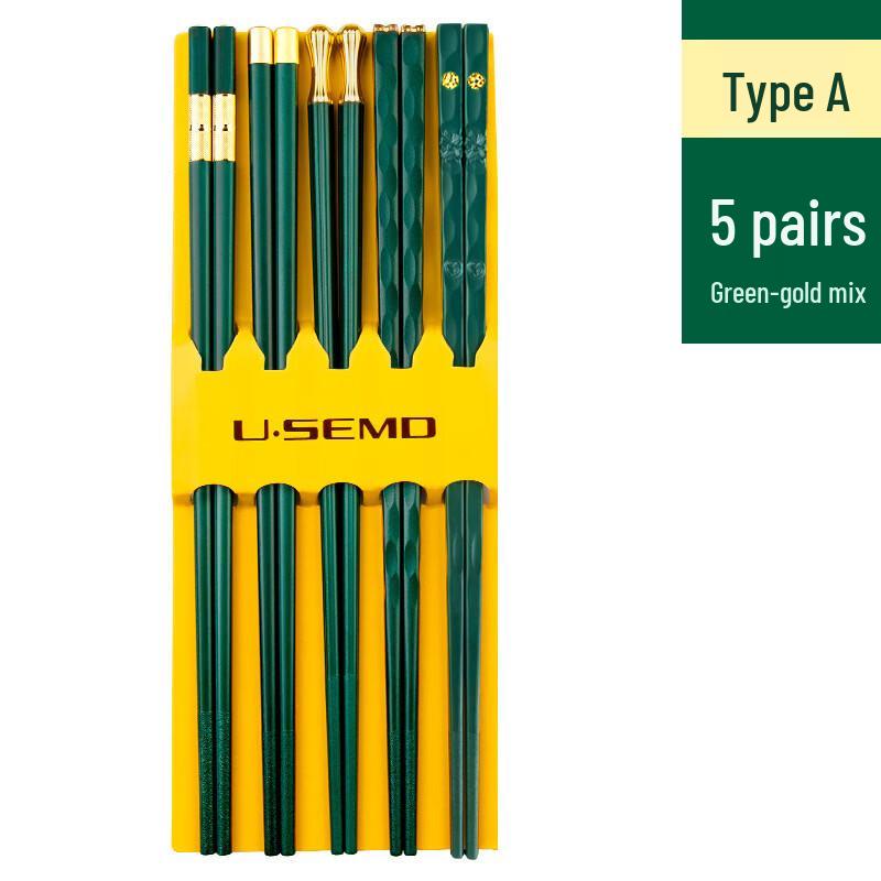 

RuHan Light Luxury Alloy Chopsticks Set