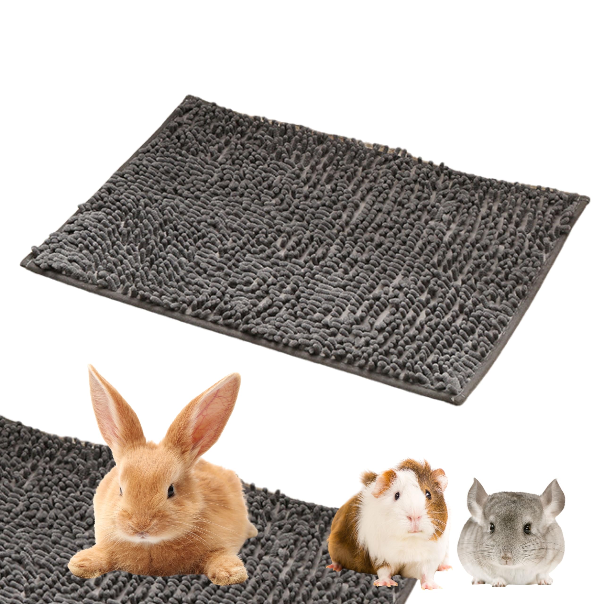 

Коврик East Leaf Rabbit Sore Hock, Туалетный коврик, Коврик для ухода, Мягкий и удобный для кроличьих лап, Впитывающий, Быстросохнущий, Стираемый, 40x60см, 1 штука