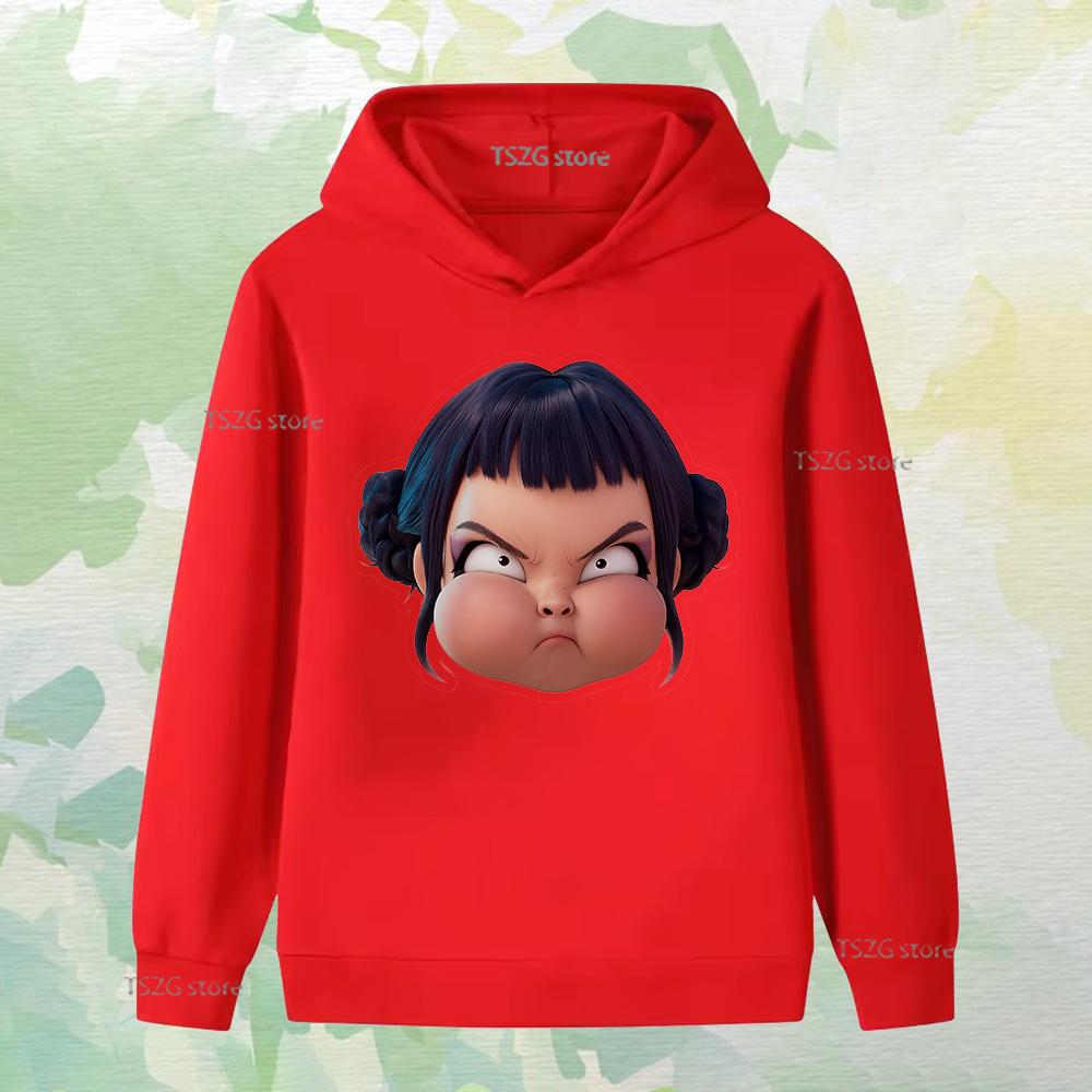 Höst Singel Kul Tryckt Tjejgrupp Mode Pojke Flicka Vardaglig Bekväm Varm Huvtröja Barn Långärmade Kläder