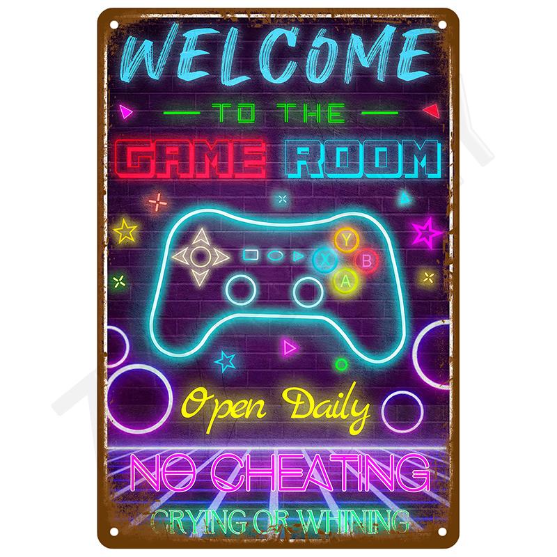 Retro Tin Sign Vintage Metal Signs Plates Posters House Interior Bathroom Wall Art Mural Aesthetic Room Home Decor Decorations