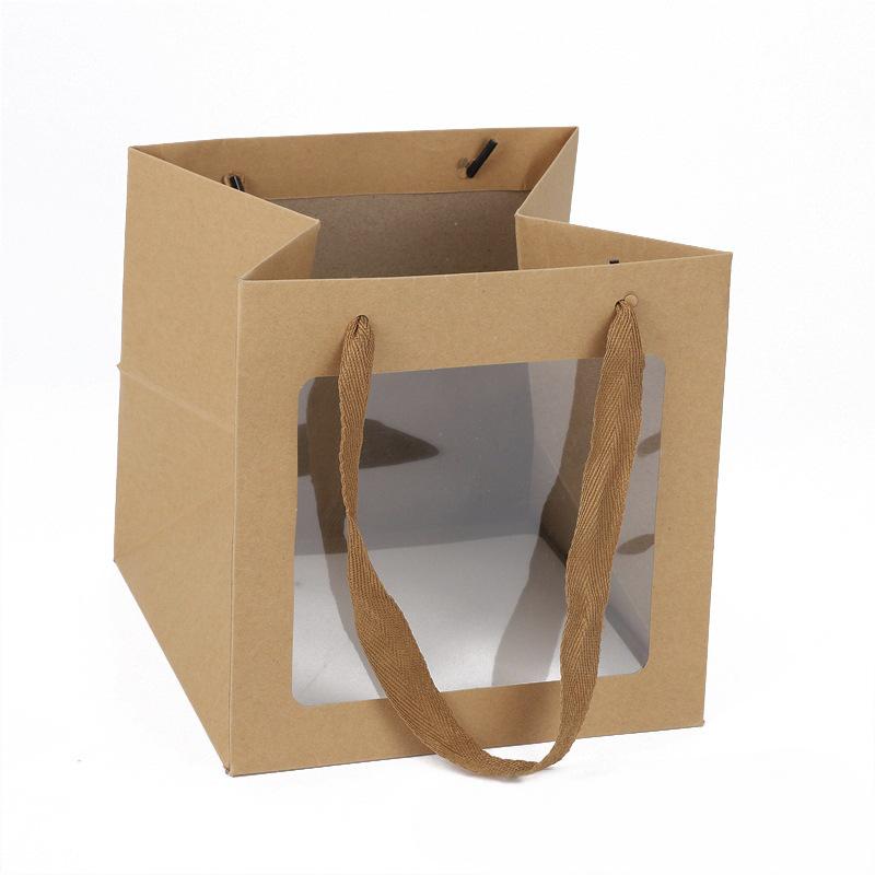 Busta regalo quadrata trasparente per San Valentino, matrimoni o feste