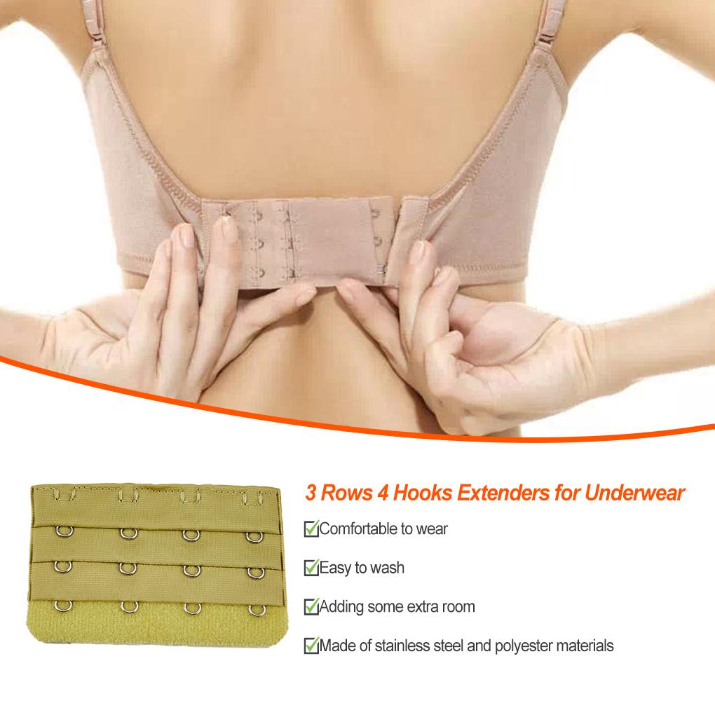 Extension Strap Bra Extenders Buckle 4 Accessories 3 Breathable Replacement Rows Practical Hook Underwear Adjustable