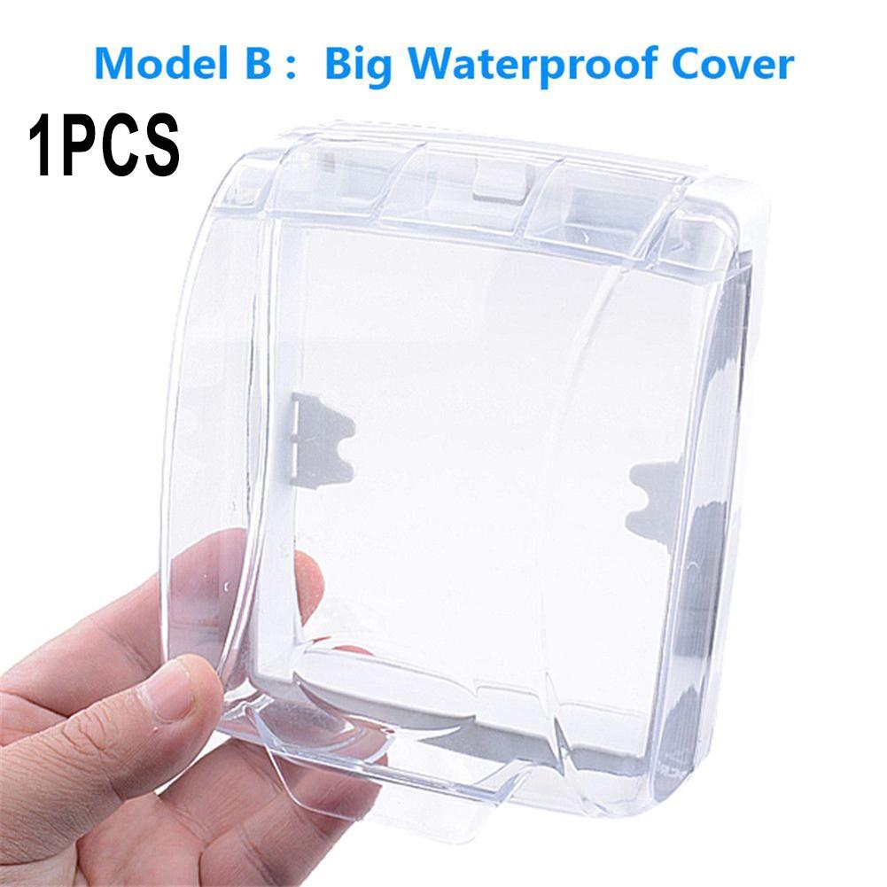 1 szt. Wodoodporna Puszka Pokrywa na Przełącznik Gniazdko Ścienne Dzwonek Pokrywa z Klapką