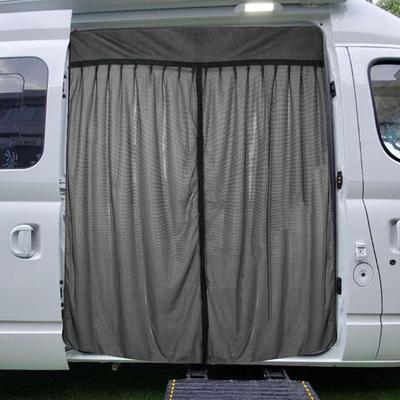 Van Side Door Screen Fly Net Easy Installation Multifunctional Netting Cover Sliding
