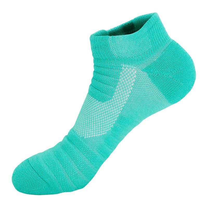 Low-Top Men'S Non-Slip Professional Running Sports Socks, Thick Towel Bottom Short Tube Running Socks, Badminton Socks