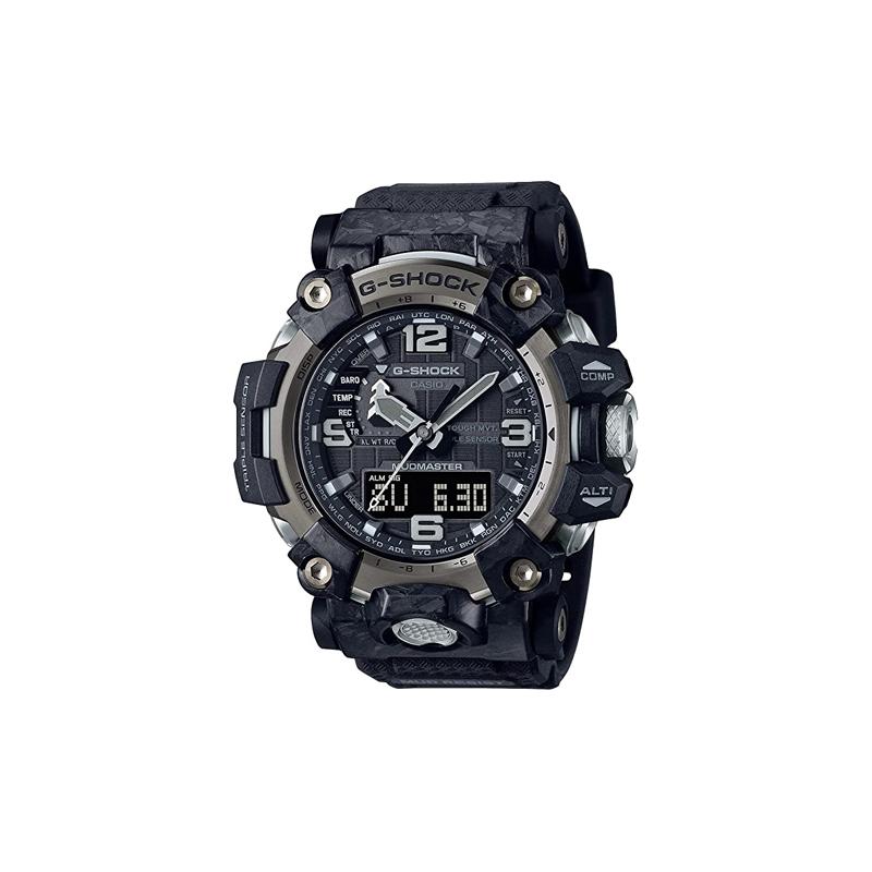 CASIO MASTER OF G-LAND Series G-Shock Series Waterproof 200 Meters Solar Quartz Resin Strap Men's Watch Black Dial GWG-2000-1A1JF